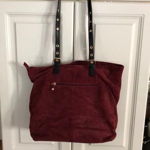 Ladies David Jones suede handbag
